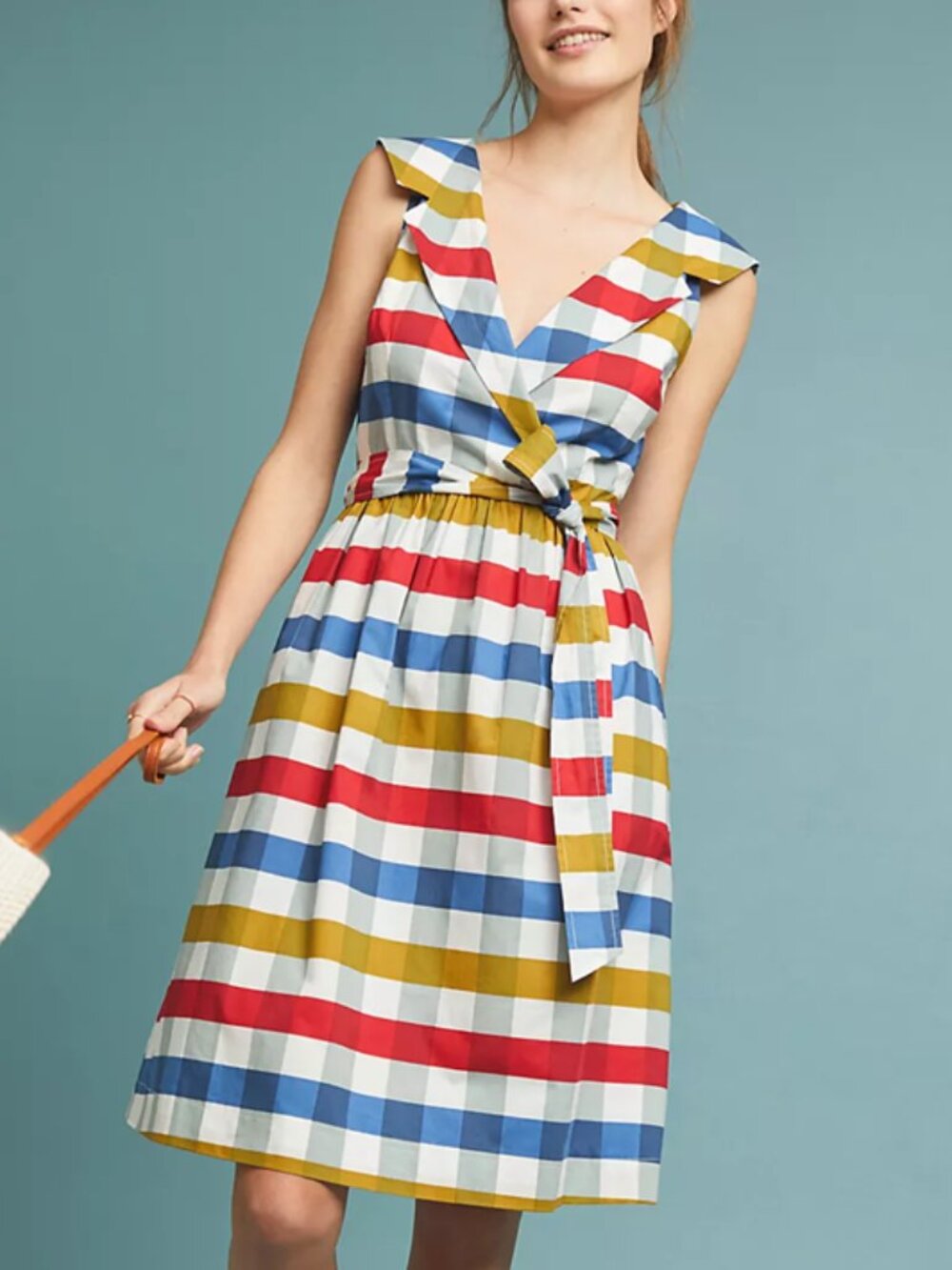 ANTHROPOLOGIE Cricket Club Fit & Flare 60s Style Mod Dress - 2P